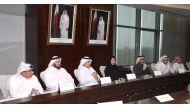 Prime Minister and Interior Minister H E Sheikh Abdullah bin Nasser bin Khalifa Al Thani chairing a meeting on the National Action Plan for Autism yesterday. 