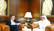 Attorney-General H E Dr Ali bin Fetais Al Marri met yesterday with Attorney-General for England and Wales Jeremy Wright. They discussed a number of issues of joint interest as well as ways to enhance cooperation in the judicial and legal fields. The two s
