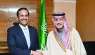 Foreign Minister H E Sheikh Mohammed bin Abdulrahman Al Thani with Saudi Minister of Foreign Affairs, Adel bin Ahmed Al Jubeir, on the sidelines of Munich Security Conference yesterday.