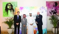 Dignitaries at the first anniversary celebration of Shangri-La Hotel Doha.