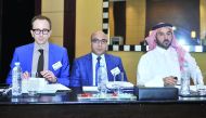 From left: Mathieu Faupin, Senior Legal Consultant, Head of International Section at Al Sulaiti Law Firm, Hussam Tantawy, General Manager, Senior Legal Consultant at Al Sulaiti Law Firm and Mubarak bin Abdulla Al Sulaiti, Chairman of Al Sulaiti Law Firm, 