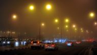 Fog at Corniche last night. Photo by Abdul Basit