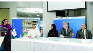 From left: Abdul Hakeem Mostafawi, CEO, HSBC; Maitha Al Bouainain, Executive Director, Community Affairs and Patient Engagement at Hamad General Hospital (HGH); Dr Frank Fitzpatrick, Director, British Council Qatar (BCQ); and Dr Waseem Kotoub, Head of Pro