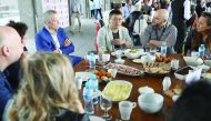 Kim Young-woo of Busan International Film Festival (centre) leads a working breakfast session on Meet the Festivals during day two of Qumra, yesterday.