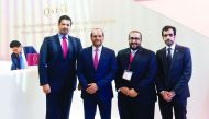FROM LEFT: Saif Al Kuwari, Sheikh Saoud bin Abdulrahman Al Thani and Hassan Al-Ibrahim at the event.