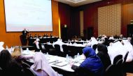 Participants during one of the presentations and discussions conducted at the second annual Family Policy Forum.