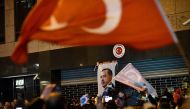 Demonstrators gather ahead of clashes with riot police outside the Turkish consulate in Rotterdam, Netherlands March 11, 2017. REUTERS/Dylan Martinez
