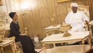 HH Sheikh Moza bin Nasser, member of Sustainable Development Goals Advocates, met with President of Sudan Omar Al Bashir.