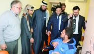 RAF officials interacting with patients at the centre in Istanbul.