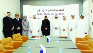 Officials at the signing ceremony.