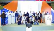 Winners with the officials at QITCOM 2017.