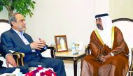Speaker of the Advisory Council H E Mohammed bin Mubarak Al Khulaifi met with President of the Libyan State Supreme Council, Dr Abdulrahman Al Sawihli, and his accompanying delegation, yesterday. They discussed parliamentary relations between the two coun