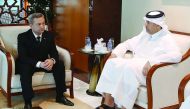 Minister of Economy and Commerce H E Sheikh Ahmed bin Jassim Al Thani met with Turkmenistan's Deputy Prime Minister and Minister of Foreign Affairs Rasit Meredow and his accompanying delegation, yesterday.  They reviewed bilateral relations and discussed 