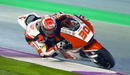 Takaaki Nakagami of Idemitsu Honda Team Asia in action during the final pre-season test at the Losail International Circuit on Saturday.