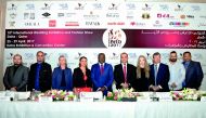 Officials at the press conference to announce the 10th International Wedding Exhibition & Fashion Show Doha (IWED) 2017, at Shangri-La Doha, yesterday. Pic: Kammutty VP/ The Peninsula