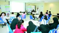 Healthcare practitioners being trained as part of Excellence in Effective Communication and Teamwork programme.