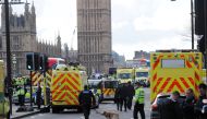 Emergency services respond after an incident on Westminster Bridge in London, Britain March 22, 2017. REUTERS/Eddie Keogh
