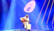 Qatari musician Mohamed Al Sulaiti performs at the finale of 