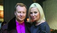 A file photo of Denis Voronenkov and his wife Maria Maksakova.