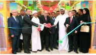 Ambassador of Tunisia, Salah Al Salhi, and diplomats from the embassies of Morocco, Algeria, Libya, Sudan and Palestine jointly inaugurating the Tunisia Week 2017 at Lulu Hypermarket, Al Gharrafa, yesterday, in the presence of Mohamed Althaf, Director of 