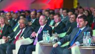 The Prime Minister at the Qatar-UK Business and Investment Forum in London yesterday.