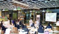 Guests and participants at the second Mehna Café meet organised by Bedaya Center.