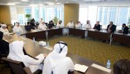 Officials at the first meeting of National Trafic Safety Committee.