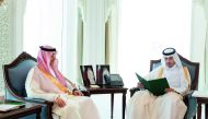 Prime Minister and Interior Minister H E  Sheikh Abdullah bin Nasser bin Khalifa Al Thani has received a written message from Prince Mohammed bin Nayef bin Abdulaziz Al Saud, Crown Prince, Deputy Prime Minister and Minister of Interior of the Kingdom of S