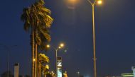(File Photo) Wind and dust swirl around Doha, picture taken from the Corniche. October 11, 2015. Photo by Kammutty VP