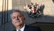 (FILES) This file photo taken on January 20, 2017 shows Mark Boleat, City of London policy chief, posing for a photograph following an interview with AFP, outside the Guildhall in the City of London on January 20, 2017.  AFP / Daniel Leal-Olivas 