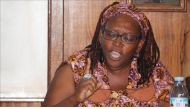 Makerere University Researcher Stella Nyanzi addresses court after she was charged with offensive communication against the person of the President of Uganda Yoweri Museveni (Halima Athumani-Anadolu Agency).