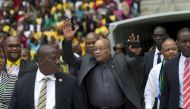 FILE PHOTO: South African President Jacob Zuma arrives at a Human Rights Day rally in Durban, March 21, 2016 (REUTERS / Rogan Ward) 