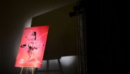 A picture taken in Paris on April 13, 2017 shows the official poster of the 70th International Cannes Film Festival during a press conference to announce the movies in official competition for the festival.   AFP / LIONEL BONAVENTURE