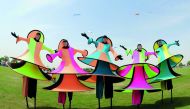A colourful dance at the launch ceremony of the international kite festival.  Pictures: Salim Matramkot / The Peninsula