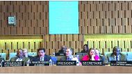 HE Dr Hamad bin Abdulaziz Al Kawari presenting his candidacy platform and his vision for Unesco before the organization's Executive Board.