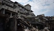 The abandoned building site, where Wuttisan Wongtalay hung his 11 month-old daughter Natalie before taking his own life whilst broadcasting live on Facebook, is seen in Phuket on April 27, 2017.   AFP / Lillian SUWANRUMPHA
