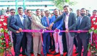 Malabar Gold & Diamonds officials during the opening of the new showroom in Al Rigga, Dubai. 