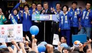 Moon Jae-in, the presidential candidate of the Democratic Party of Korea, speaks during his election campaign rally in Daegu, South Korea, May 8, 2017. REUTERS/Kim Hong-Ji