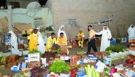 Street vendors at Al Asmakh.