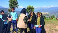18 QU students visited Nepal to get a feel of the learning challenges in the country where they interacted with schoolchidren. 