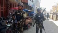 Afghan security forces arrive at the site of an attack in Jalalabad city, eastern Afghanistan, on Wednesday. PHOTO: REUTERS.