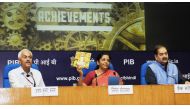 The Minister of State for Commerce & Industry (Independent Charge), Smt. Nirmala Sitharaman addressing a press conference on the achievements of the Ministry during 3 years of NDA Government, in New Delhi on May 20, 2017. The Principal Director General (M