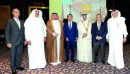 FROM LEFT: The Director of Protocol at the Ministry of Foreign Affairs, Ambassador Ibrahim Fakhroo; Ambassador of Kazakhstan to Qatar, Askar Shokybaev; Acting Asst. Director of Asian Affairs Department at the Ministry, Rashid Abdulla Al Dehaimi, at a func
