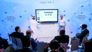 Hassan Al Thawadi, Secretary-General, Supreme Committee for Delivery and Legacy, and Juergen Griesbeck, Founder and Chief Executive Officer, streetfootballworld, Germany during the Session: 