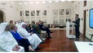 Dignitaries at the alumni event at the Msheireb Museums.
