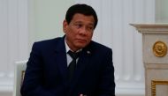 Philippine President Rodrigo Duterte attends a meeting with Russian President at the Kremlin in Moscow late on May 23, 2017. / AFP / POOL / MAXIM SHEMETOV
