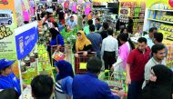 Shoppers out to grab Ramadan offers at a hypermarket in Doha, yesterday. Pic: Qassim Rahmatullah/ The Peninsula