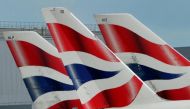 British Airways logos are seen on tailfins at Heathrow Airport in west London, Britain May 12, 2011. (REUTERS/Toby Melville/Files)

