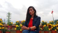 Indian mountain climber Anshu Jamsenpa, who climbed Everest twice in five days, attends her interview at a hotel in Kathmandu, Nepal May 27, 2017. Picture taken May 27, 2017. REUTERS/Yubaraj Sharma Chapagain

