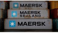 Empty Maersk shipping containers. (REUTERS/Phil Noble/File Photo)